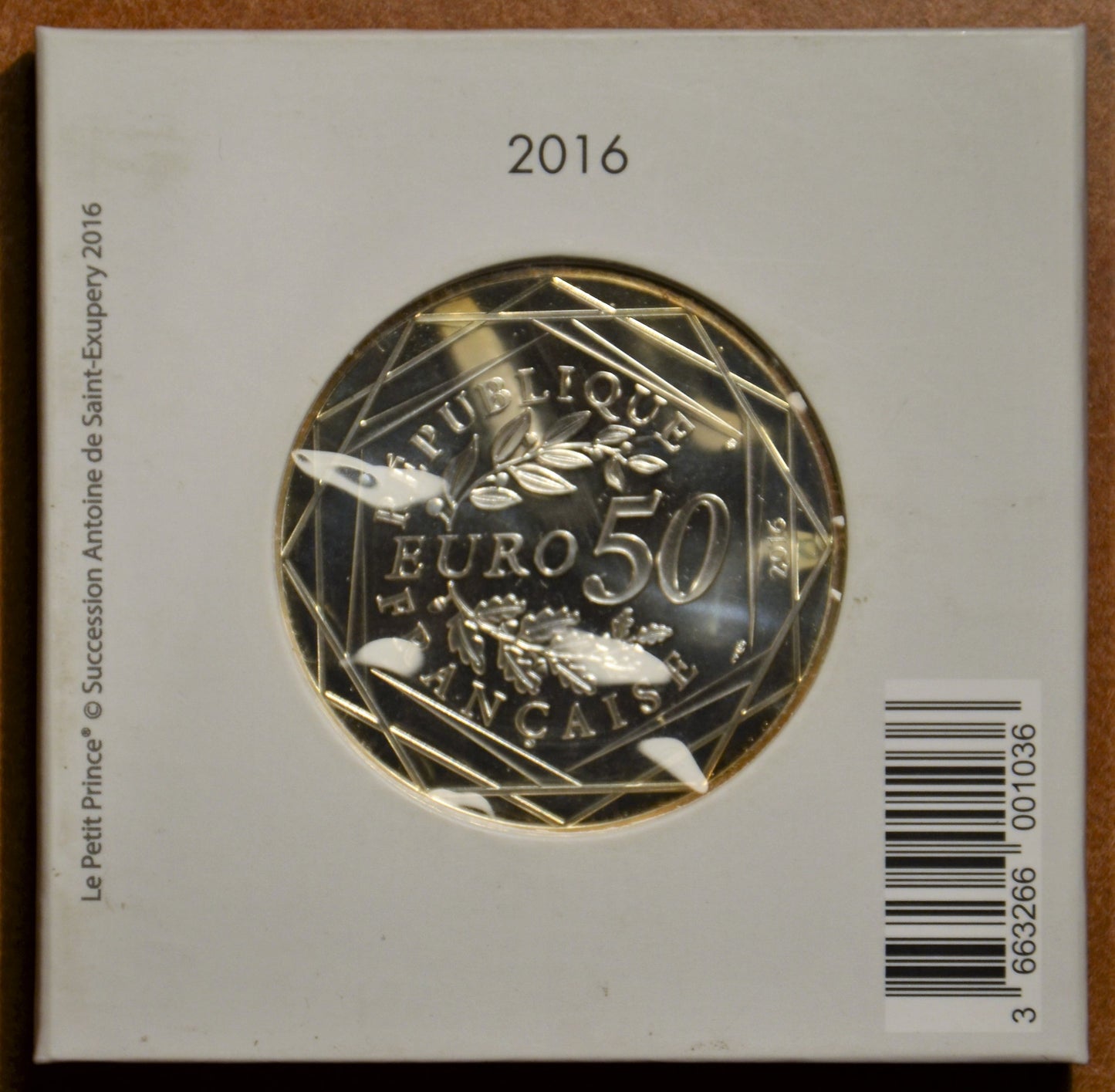50 Euro Francúzsko 2016 Malý Princ (BU)