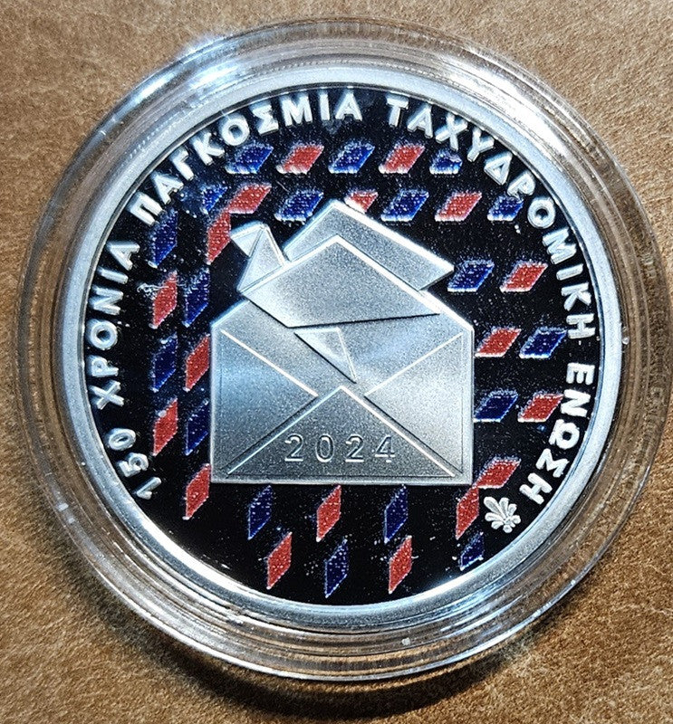 6 Euro Grécko 2024 - 150 rokov poštovej únie (Proof)