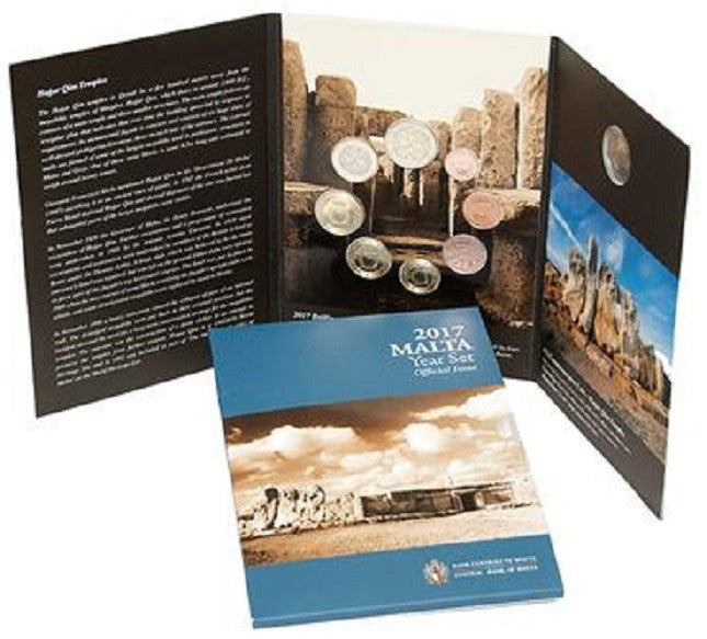 Malta 2017 - 9 dielna sada s pamätnou 2 Euro mincou so značkou "F" (BU)