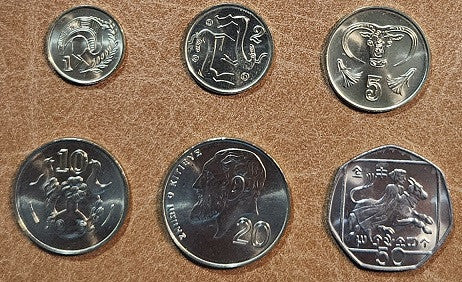 Cyprus 6 mincí 1998 (UNC)