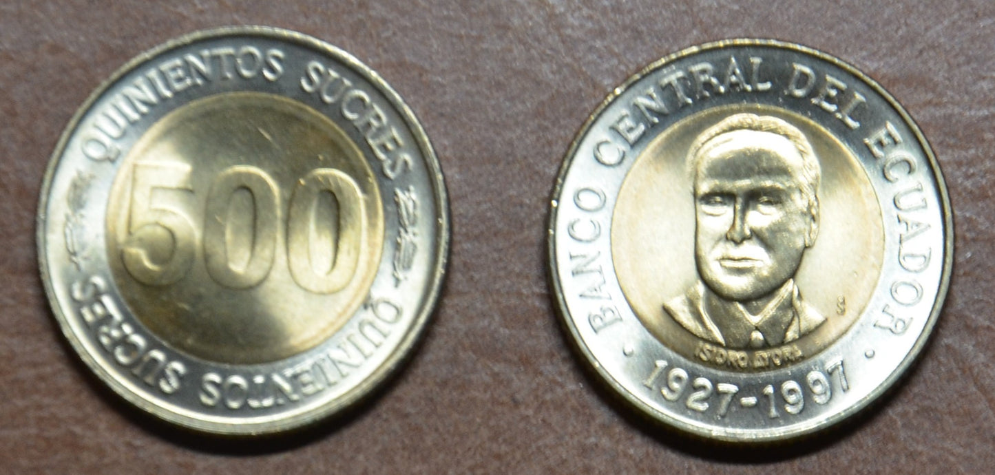 Ekvádor 500 sucres 1997 (UNC)
