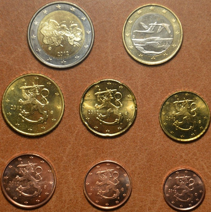 Fínsko 2012 sada 8 euromincí (UNC)