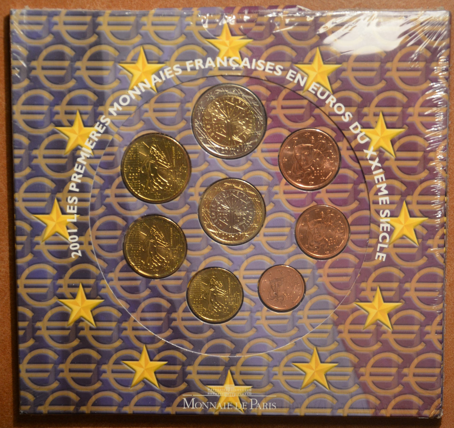 Francúzsko 2001 sada 8 euromincí (BU)
