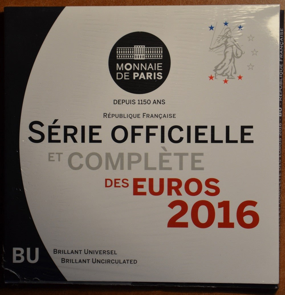 Francúzsko 2016 sada 8 euromincí (BU)
