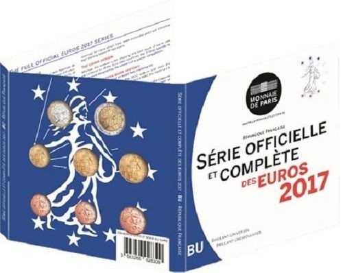 Francúzsko 2017 sada 8 euromincí (BU)