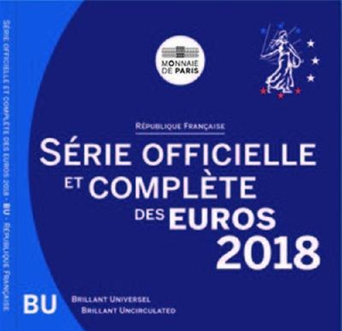 Francúzsko 2018 sada 8 euromincí (BU)