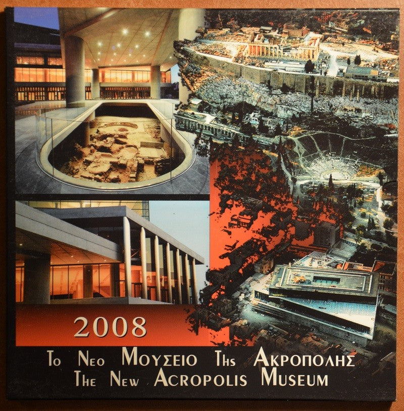 Grécko 2008 sada Akropola so striebornou 10 Euro mincou (BU)