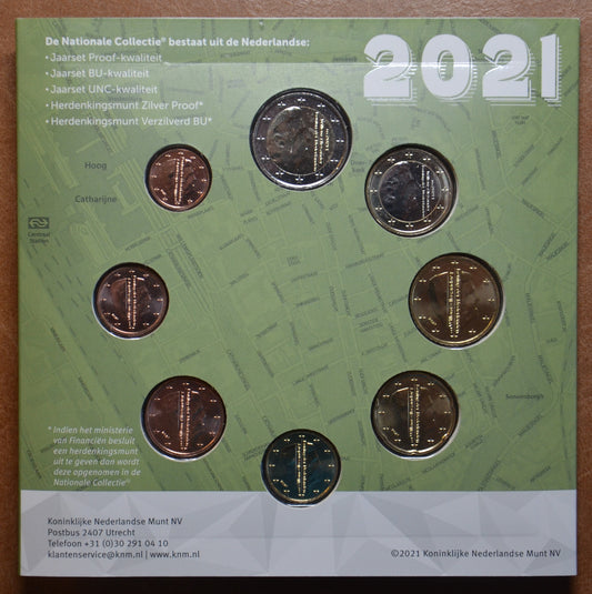 Holandsko 2021 sada 8 mincí - Utrecht (BU)