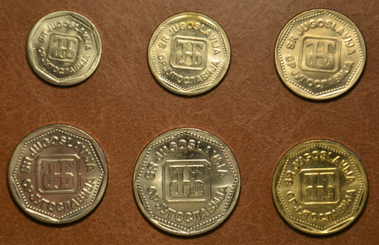 Juhoslávia 6 mincí 1993 (UNC)