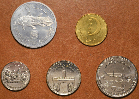 Komory 5 mincí 1982-1999 (UNC)