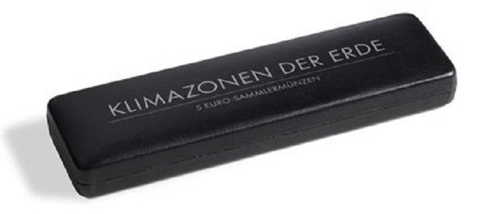 Koženková kazeta na 5 ks 5 Euro mincí Tropické pásmo - Leuchtturm Volterra