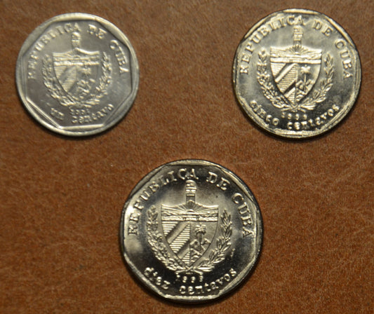 Kuba 3 mince 1999-2001 (UNC)