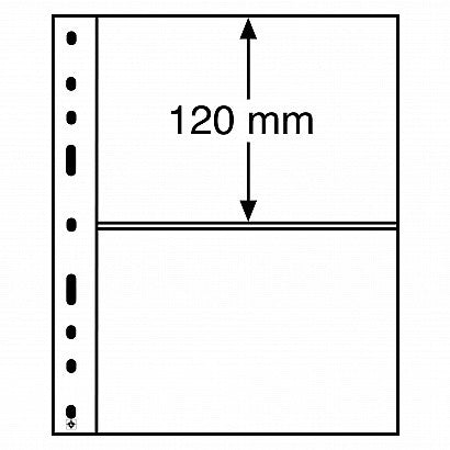 Leuchtturm OPTIMA 2C listy, 2 x 120 mm, číre (10 ks)
