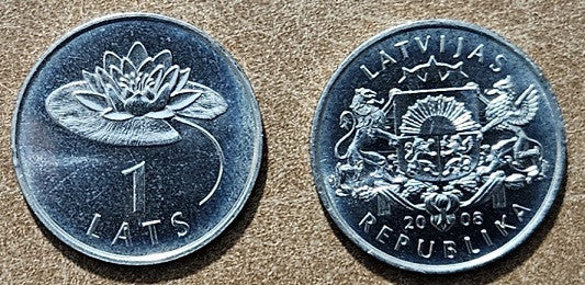Lotyšsko 1 Lats 2008 (UNC)