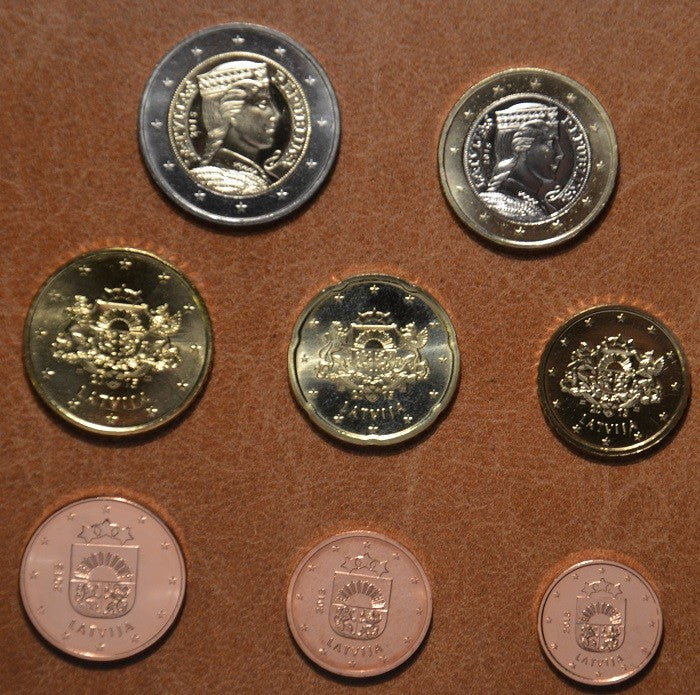 Lotyšsko 2016 sada 8 euromincí (UNC)