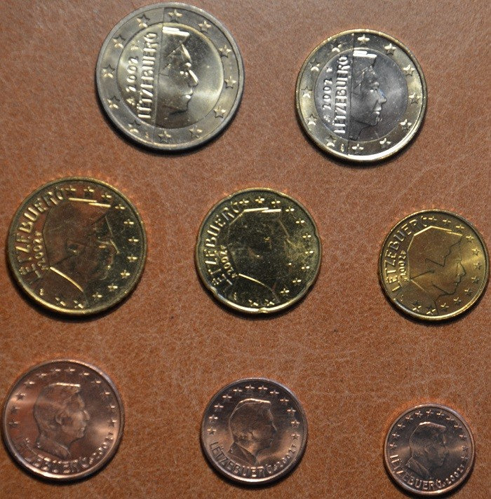 Luxembursko 2002 sada 8 mincí (UNC)
