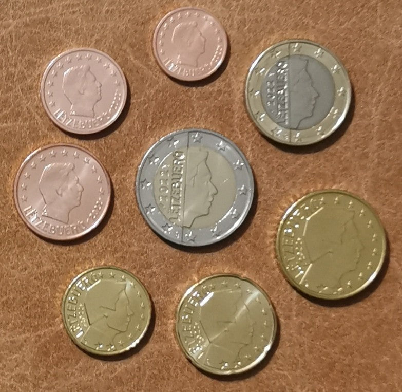 Luxembursko 2022 sada 8 mincí so značkou "Havran" (UNC)
