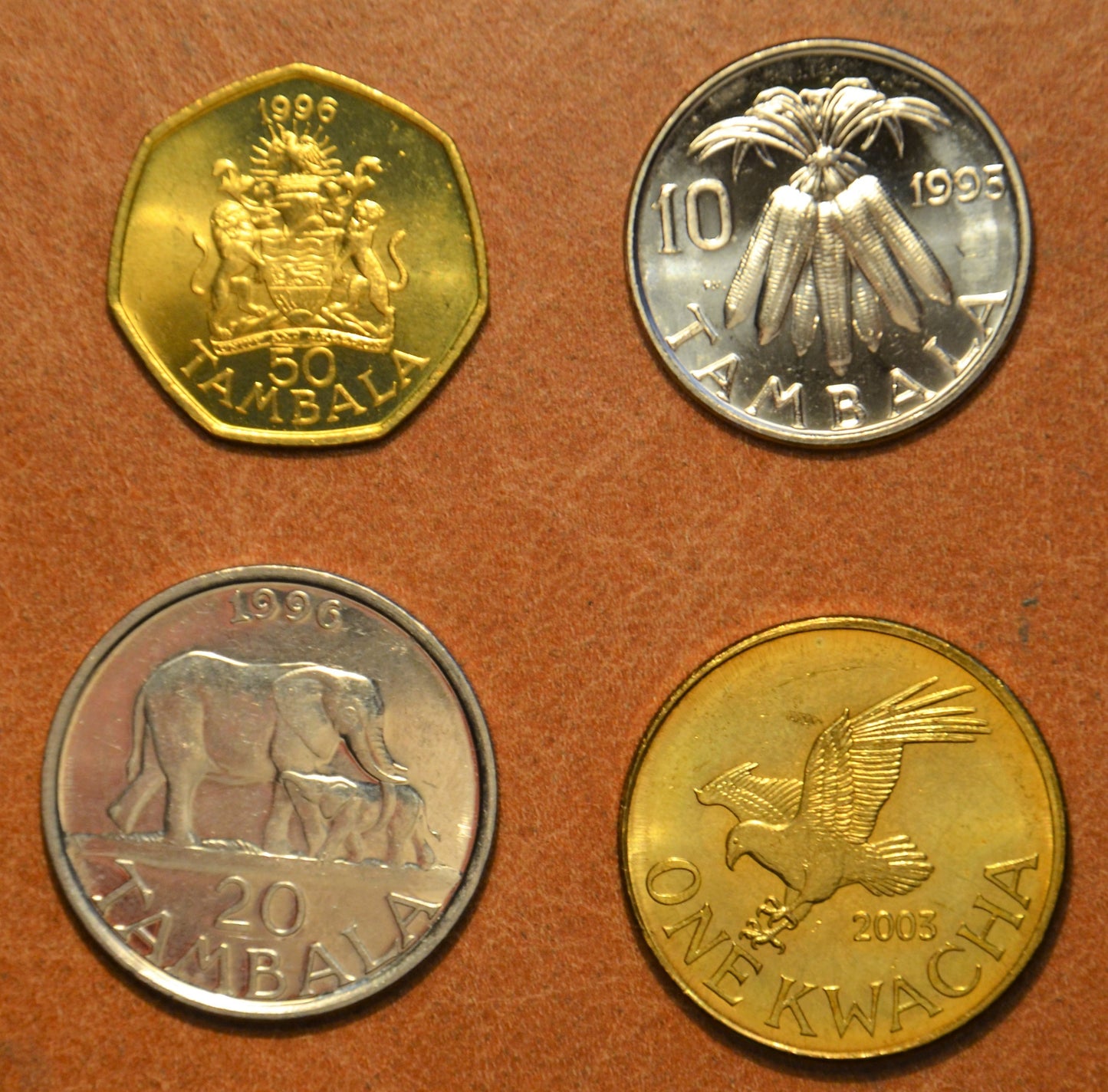 Malawi 4 mince 1995-1996 (UNC)
