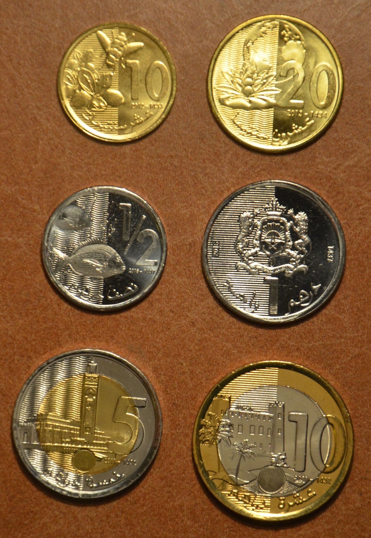 Maroko 6 mincí 2011-2017 (UNC)