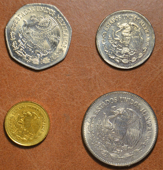 Mexiko 4 mince 1981-1985 (UNC)