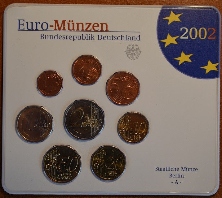 Nemecko 2002 "F" sada 8 euromincí (BU)