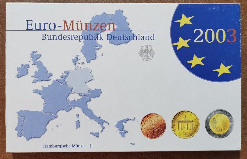 Nemecko 2003 "J" sada 8 euromincí (Proof)