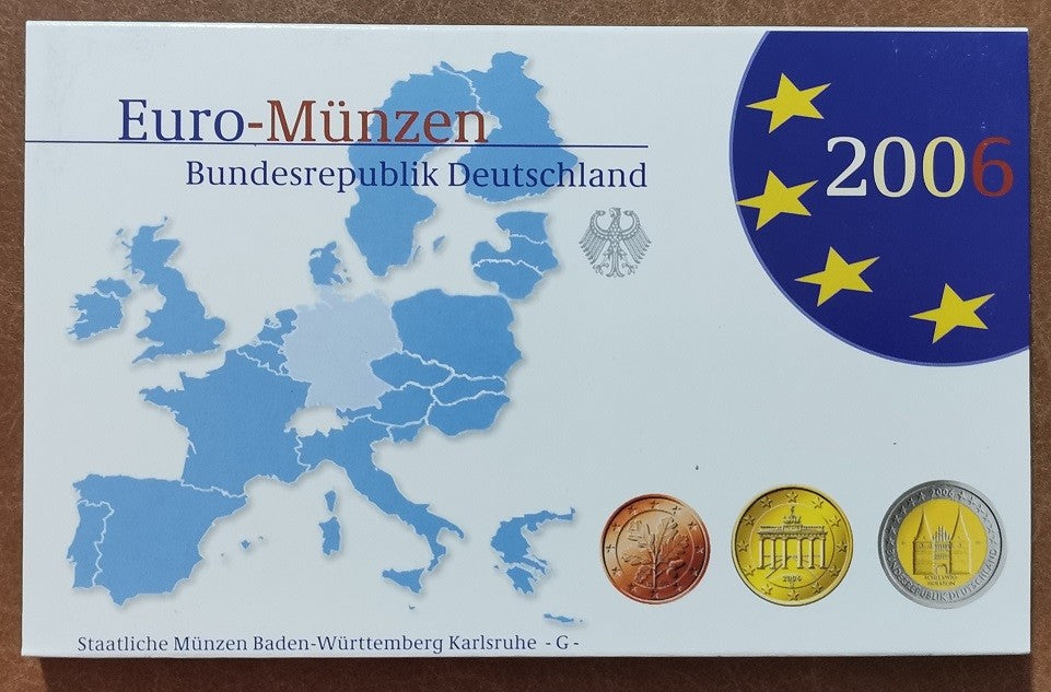 Nemecko 2006 "G" sada 9 euromincí (Proof)