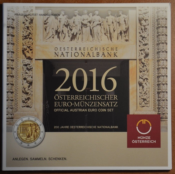 Rakúsko 2016 sada 8 mincí (BU)