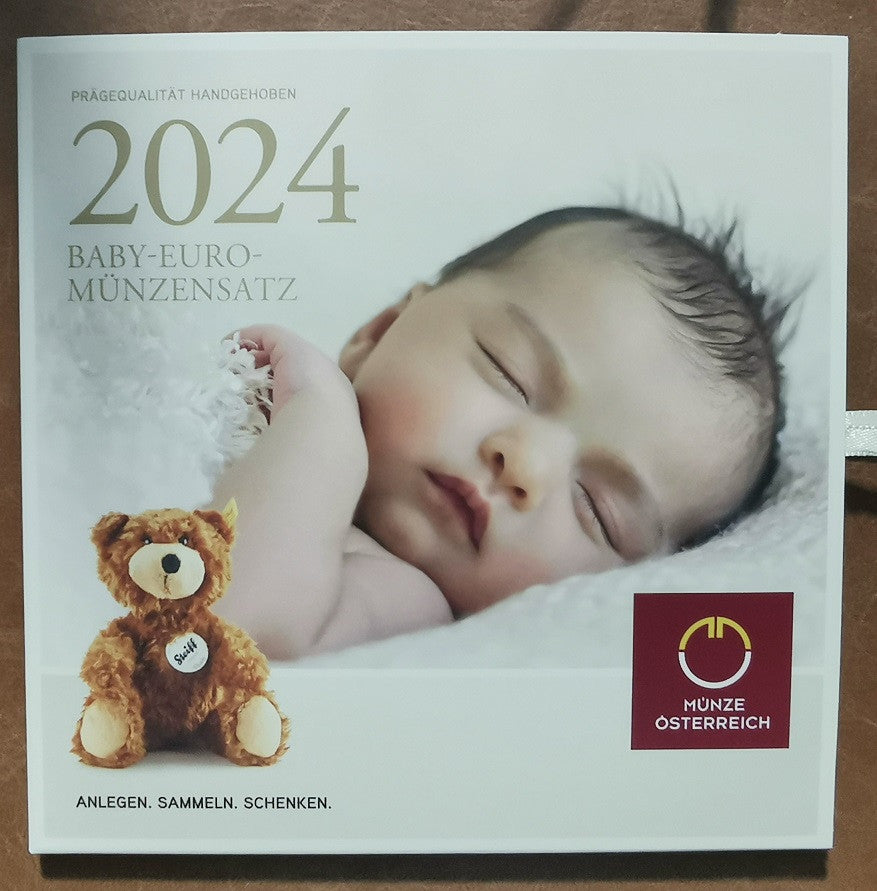 Rakúsko 2024 sada 8 mincí - Baby (BU)