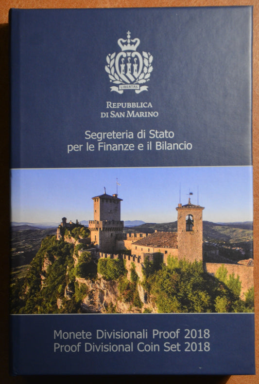 Sada 10 mincí San Marino 2018 (Proof)