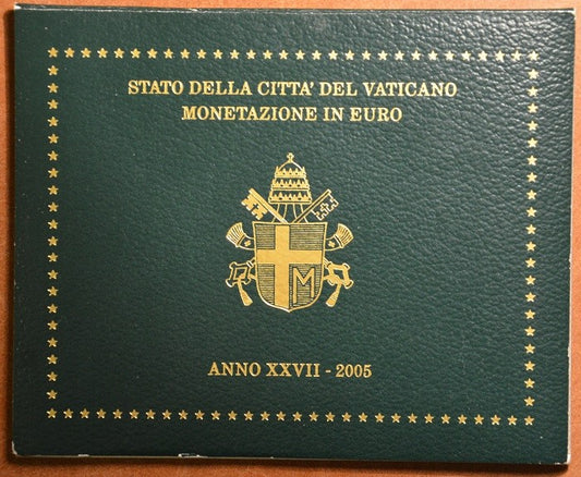 Sada 8 euromincí Vatikan 2005 (BU)
