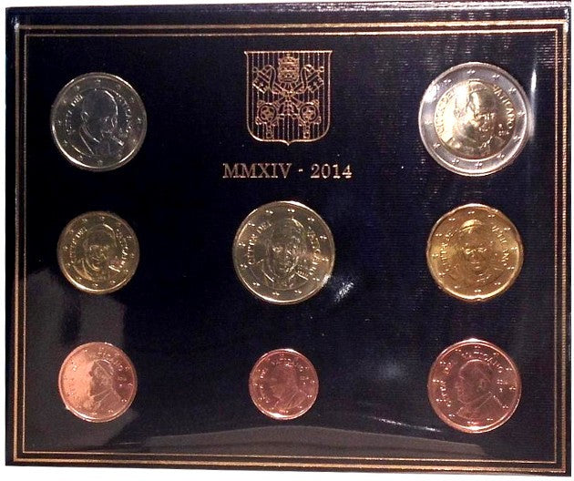 Sada 8 euromincí Vatikan 2014 (BU)