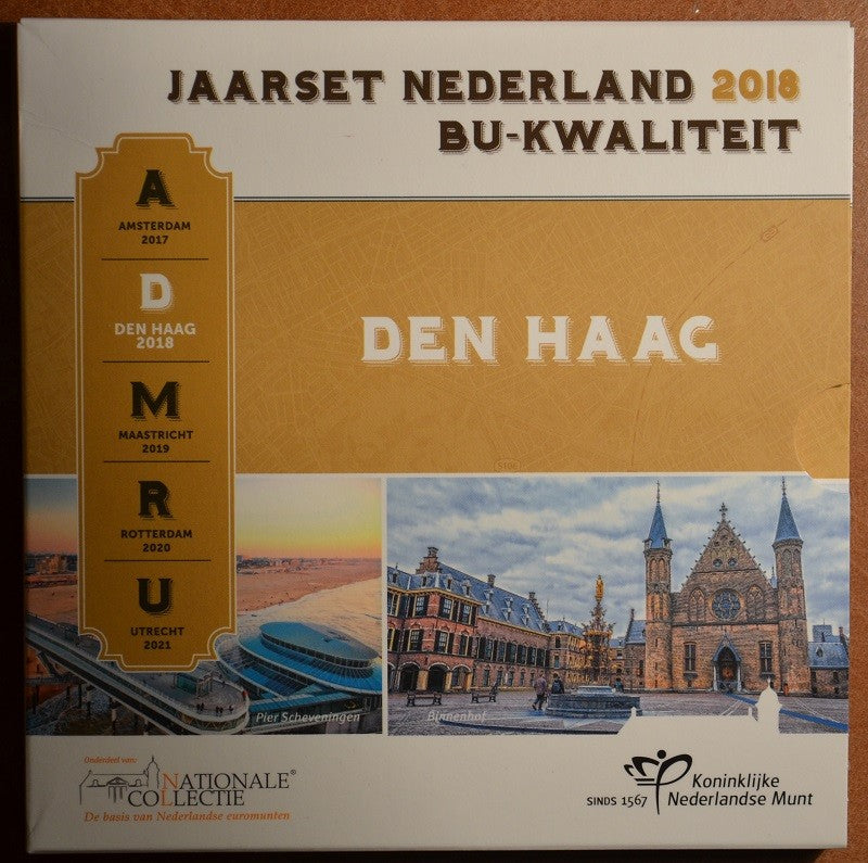 Holandsko 2018 sada 8 mincí Den Haag (BU)