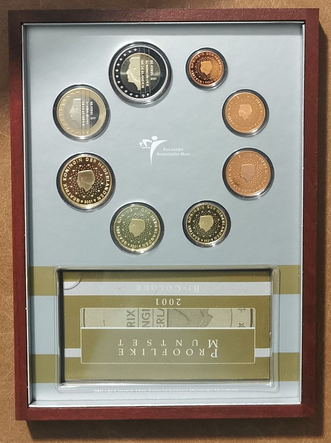 Holandsko 2001 sada 8 mincí (Proof)