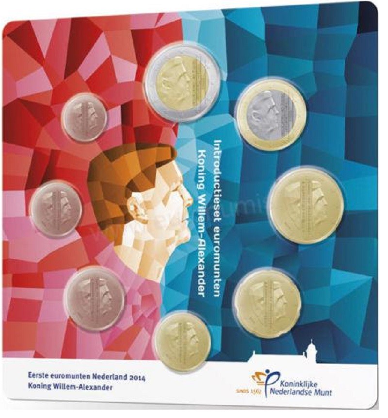 Holandsko 2014 sada 8 mincí (UNC)