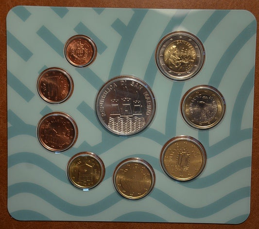 San Marino 2017 sada s novým motívom s 5 Euro Ag mincou (BU)