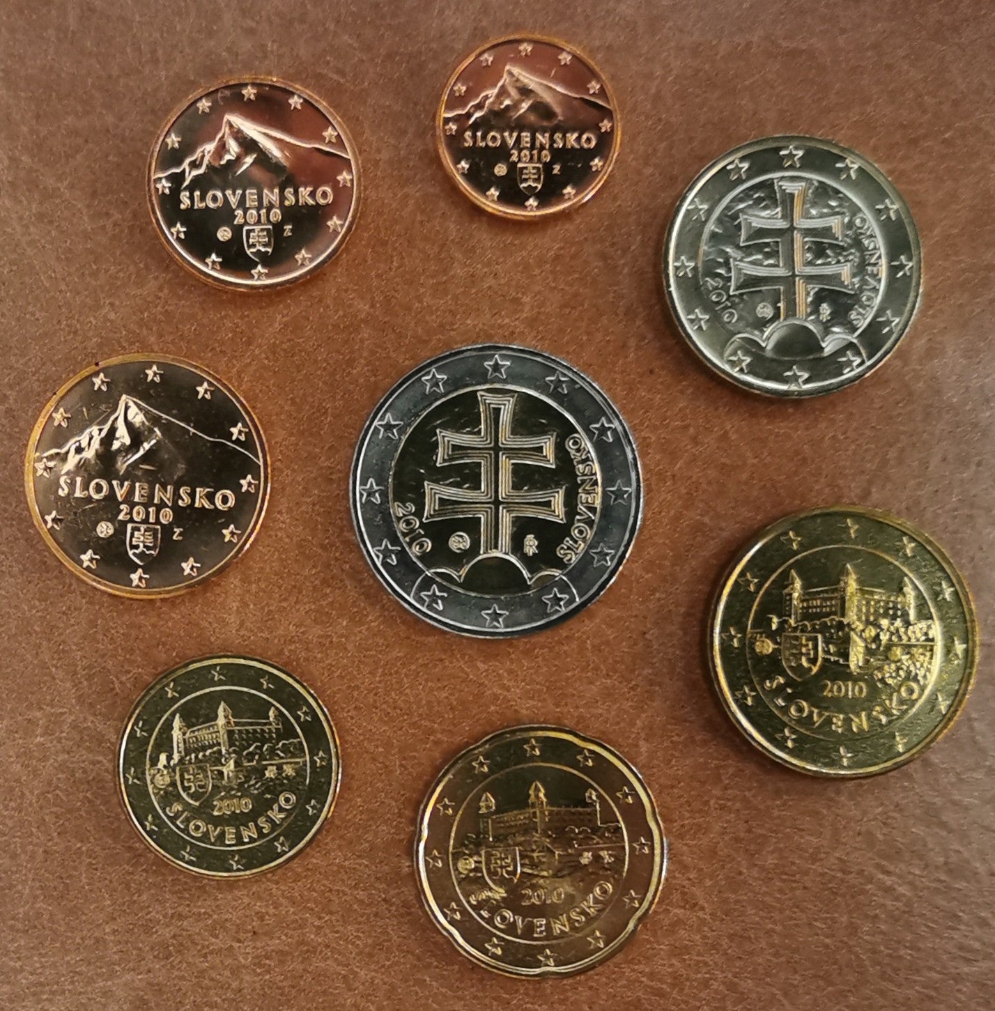 Slovensko 2010 sada 8 mincí (UNC)