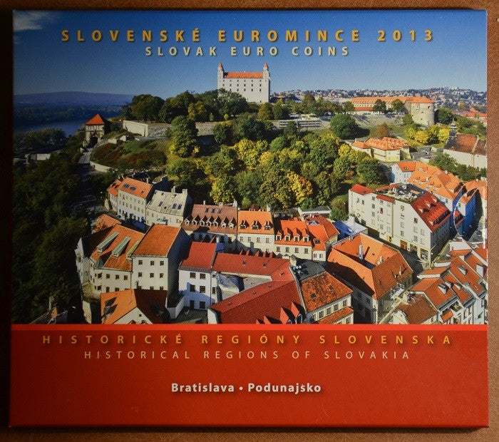 Súbor 8 Slovenských mincí 2013 - Bratislava, Podunajsko (BU)