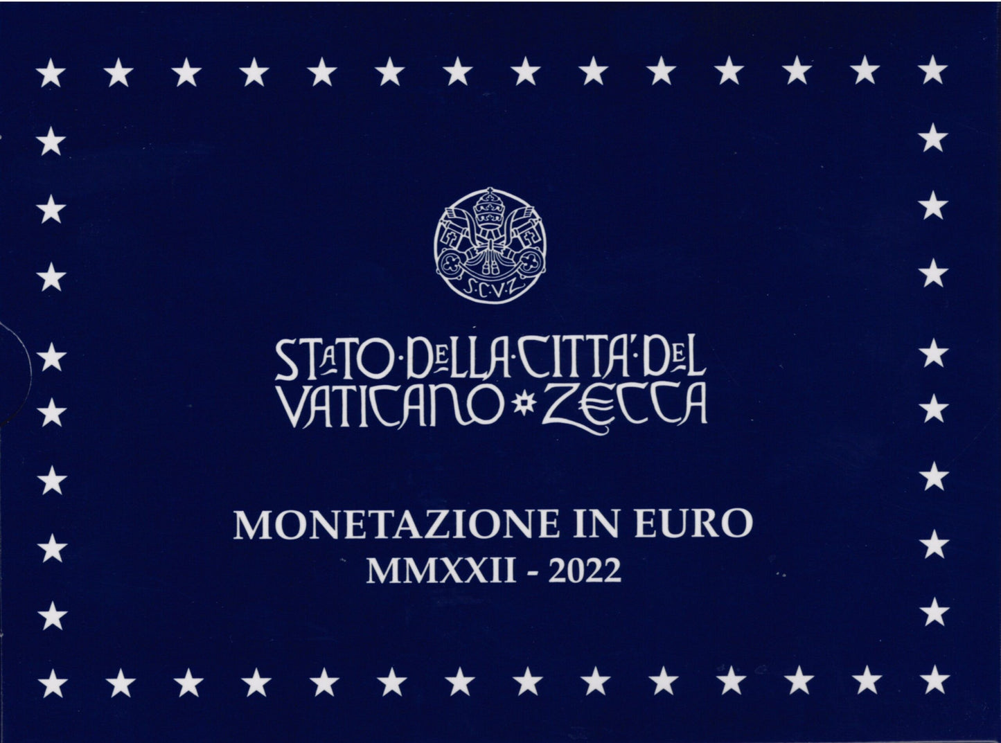Vatikán 2022 sada 8 mincí + 20 Euro Ag minca (Proof)
