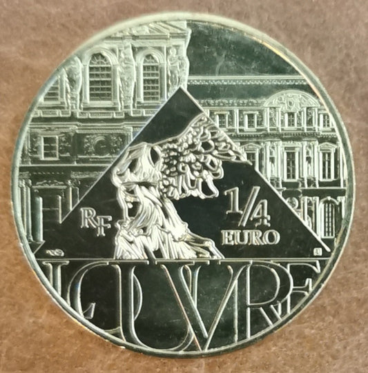1/4 Euro Francúzsko 2021 - Korunovanie Napoleona I. - Louvre (UNC)