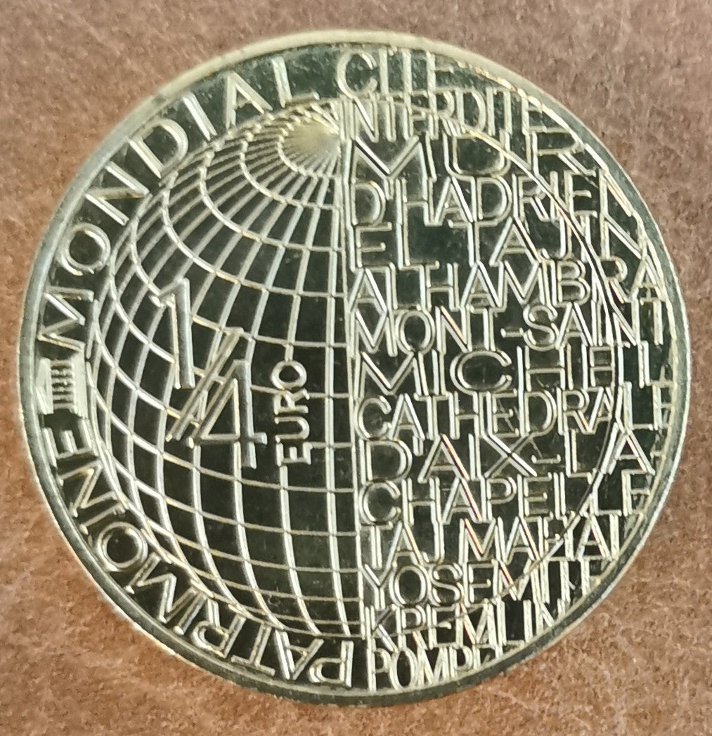 1/4 Euro Francúzsko 2022 - Unesco West Lake  (UNC)