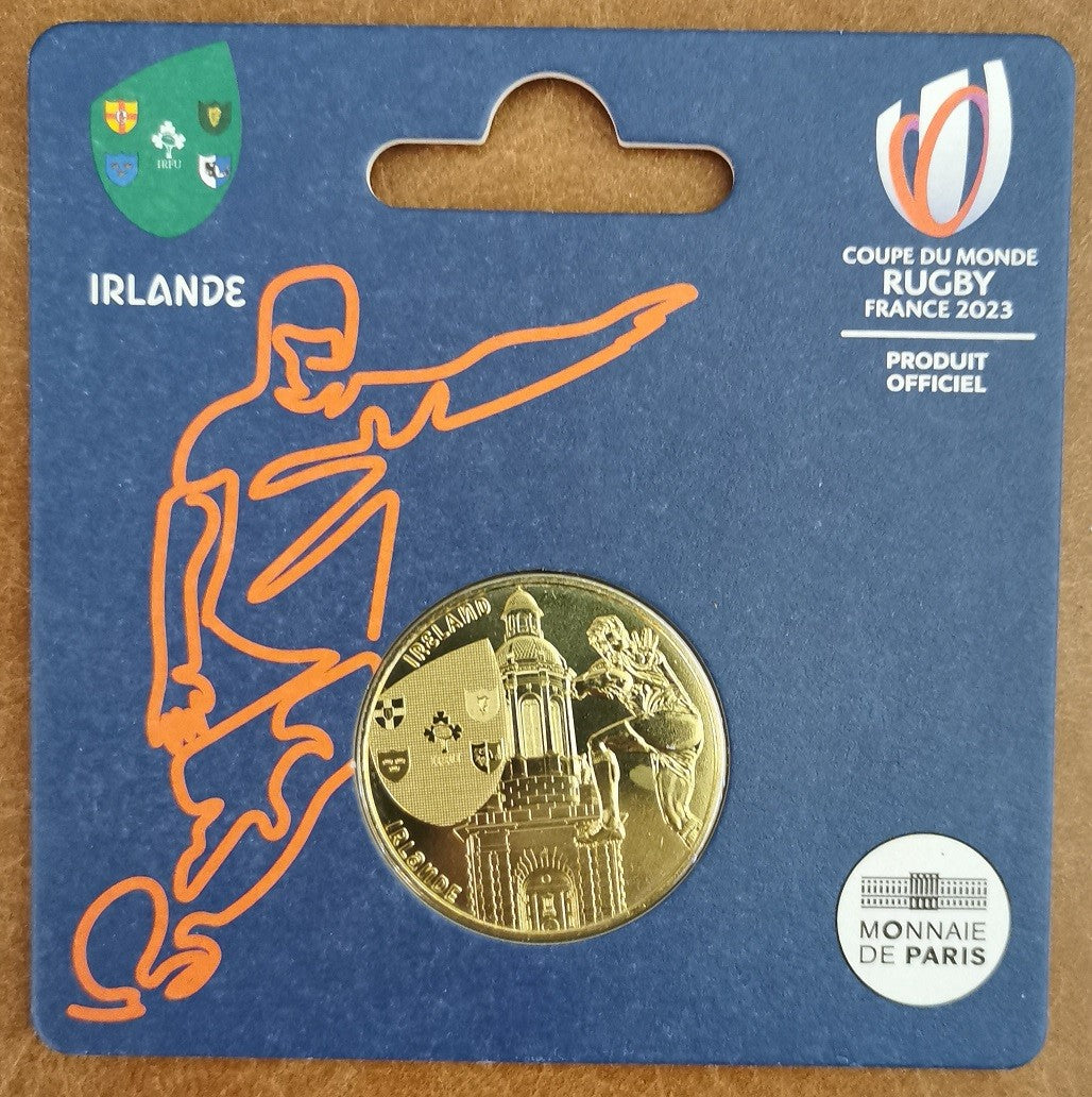 1/4 Euro Francúzsko 2023 - Rugby Írsko (UNC)