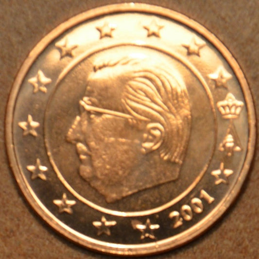 1 cent Belgicko 2001 (UNC)