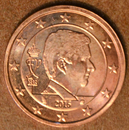 1 cent Belgicko 2016 - Kráľ Filip (UNC)