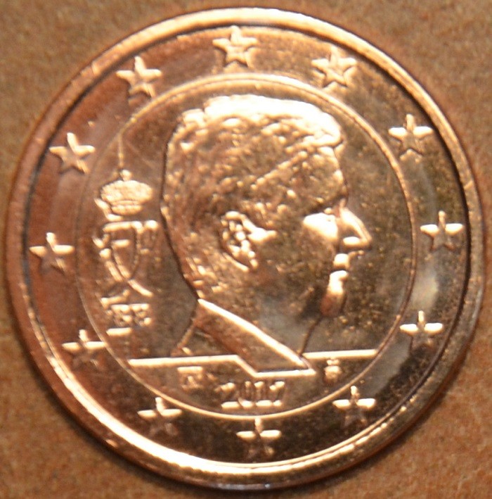 1 cent Belgicko 2017 - Kráľ Filip (UNC)