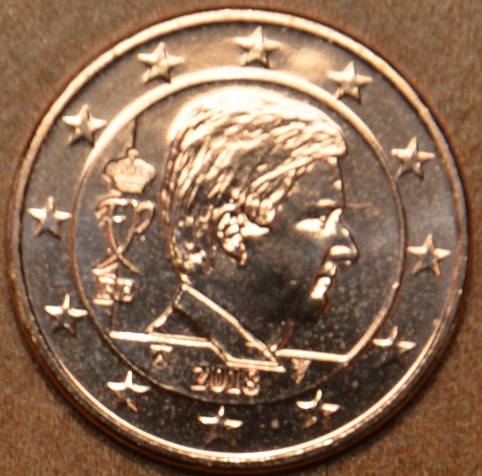 1 cent Belgicko 2018 - Kráľ Filip (UNC)