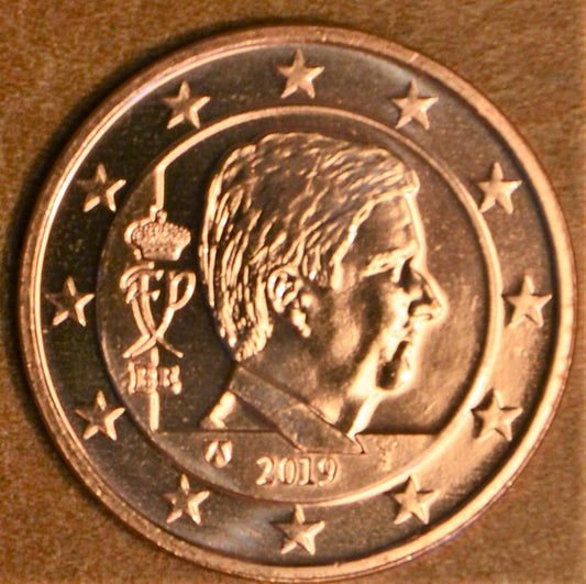 1 cent Belgicko 2019 - Kráľ Filip (UNC)