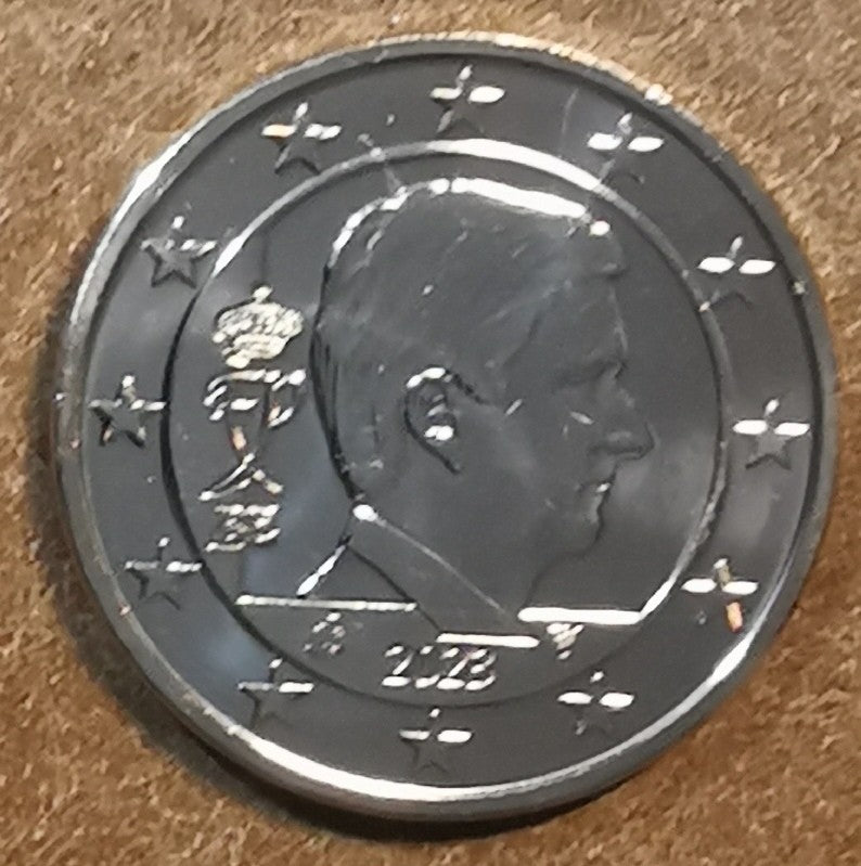 1 cent Belgicko 2023 - Kráľ Filip (UNC)