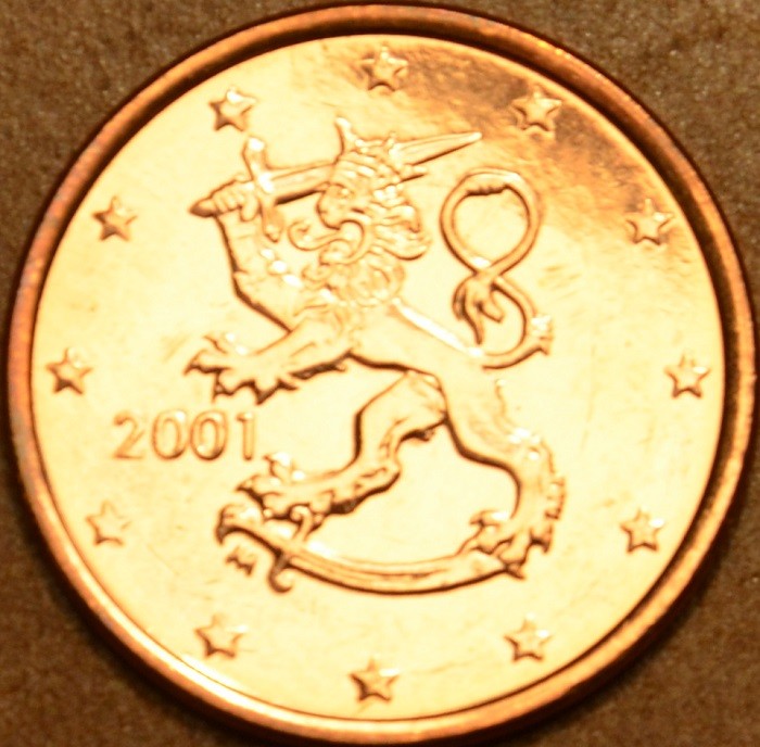 1 cent Fínsko 2001 (UNC)