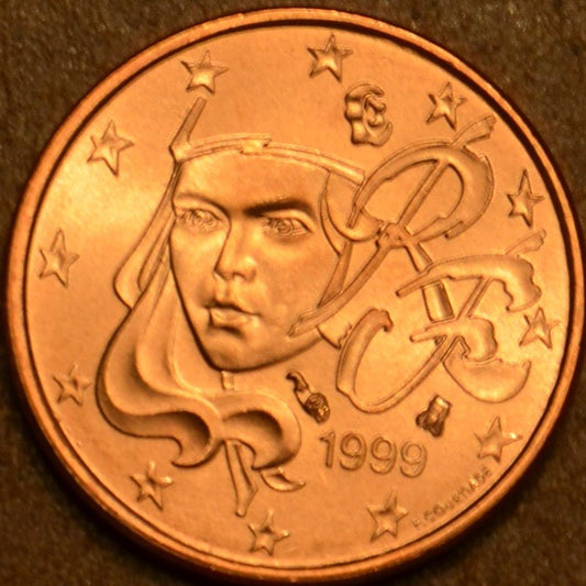 1 cent Francúzsko 1999 (UNC)